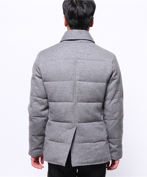 ESTNATION(エストネーション)の「ESTNATION Pコートダウン(ダウンジャケット/コート・メンズ・グレー/ブラック・X-LARGE/MEDIUM/SMALL/LARGE)」の12枚目の写真