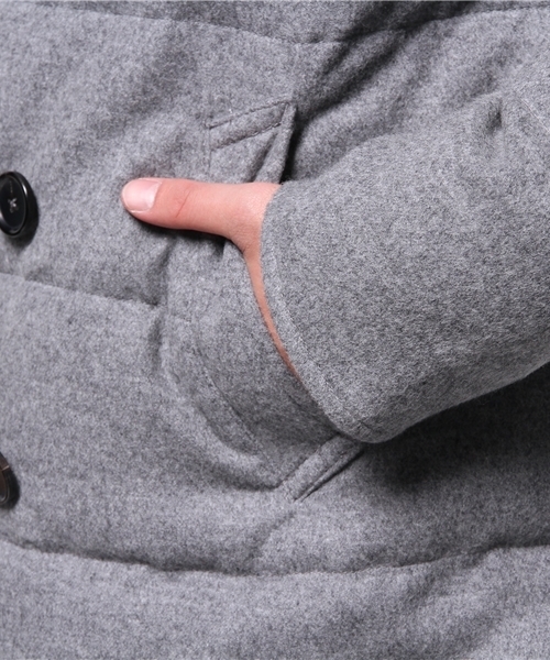 ESTNATION(エストネーション)の「ESTNATION Pコートダウン(ダウンジャケット/コート・メンズ・グレー/ブラック・X-LARGE/MEDIUM/SMALL/LARGE)」の6枚目の写真