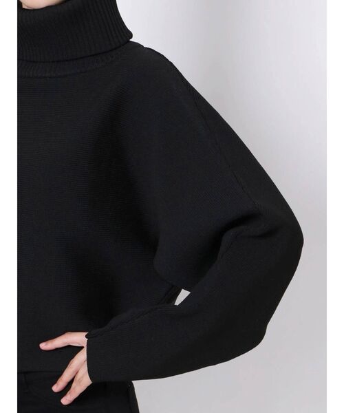 EMODA(エモダ)の「ワイドネックショートニット(ニット/セーター・レディース・アイボリー/ブラック/グリーン/マスタード・FREE)」の21枚目の写真