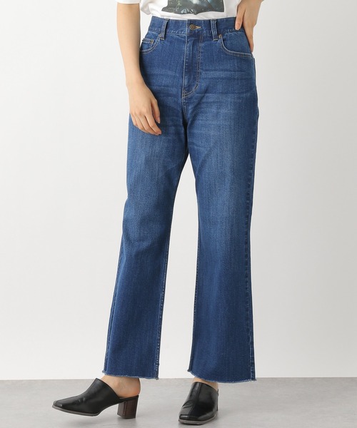 LEPSIM（レプシィム）の「【セルフカット出来る】丈が調整できるデニムパンツ　215814（デニムパンツ・レディース・ブラック/ネイビー/ブルー・SMALL/MEDIUM/LARGE/LL）」の3枚目の写真