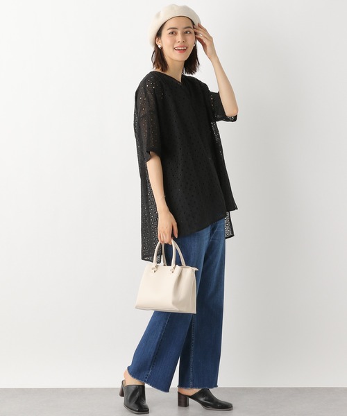 LEPSIM（レプシィム）の「【セルフカット出来る】丈が調整できるデニムパンツ　215814（デニムパンツ・レディース・ブラック/ネイビー/ブルー・SMALL/MEDIUM/LARGE/LL）」の8枚目の写真