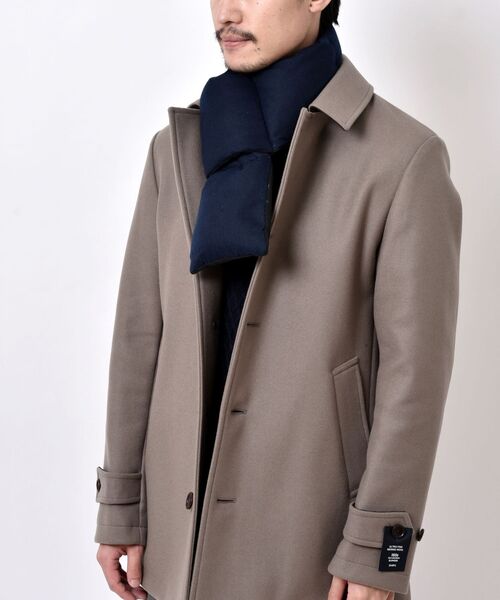 TAION（タイオン）の「SHIPS: LIMONTA EAST ダウン マフラー（マフラー・メンズ・チャコールグレー/ネイビー/グレー/ブルー・ONE SIZE）」の12枚目の写真