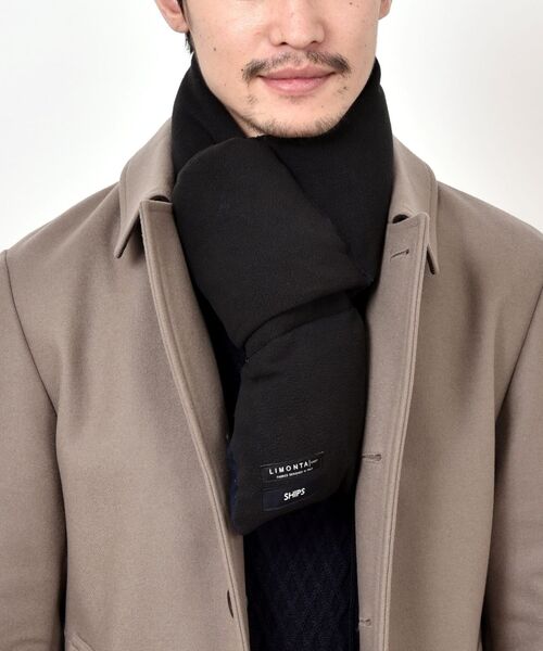 TAION（タイオン）の「SHIPS: LIMONTA EAST ダウン マフラー（マフラー・メンズ・チャコールグレー/ネイビー/グレー/ブルー・ONE SIZE）」の13枚目の写真