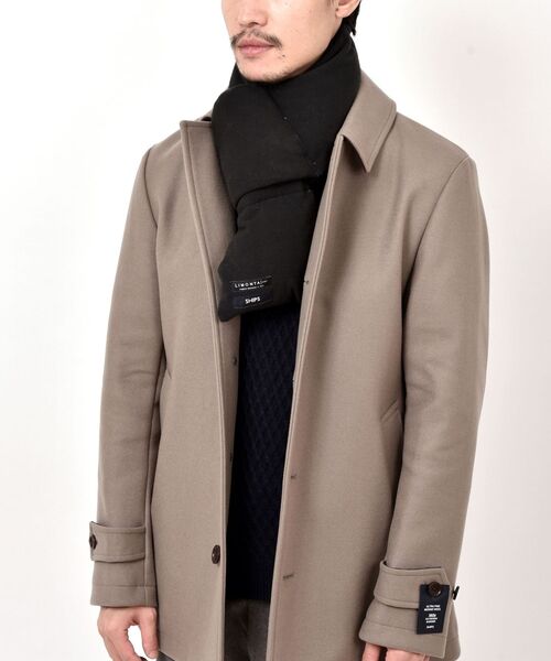 TAION（タイオン）の「SHIPS: LIMONTA EAST ダウン マフラー（マフラー・メンズ・チャコールグレー/ネイビー/グレー/ブルー・ONE SIZE）」の14枚目の写真