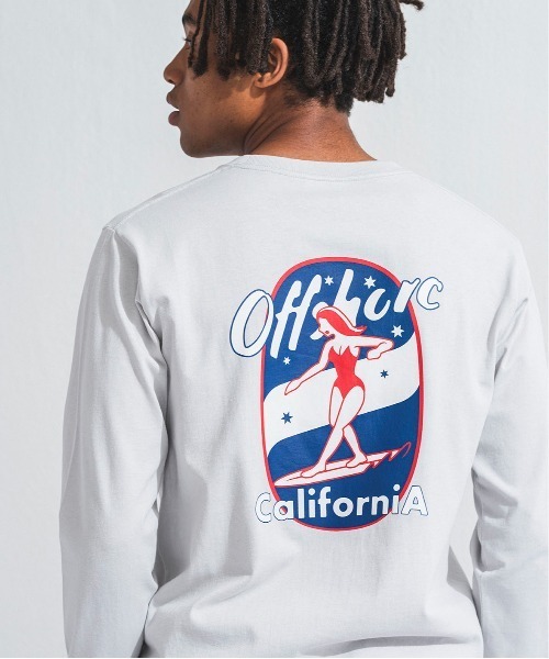 オフショア フットボールTシャツ Tシャツ 長袖 レディース メンズ ブランド おしゃれ ロングTシャツ ロゴ ブラントロゴ サーフ サーフブランド OFFSHORE オフショア フットボールTシャツ Tシャツ 長袖
