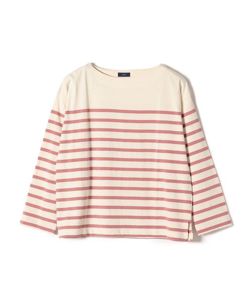 SHIPS(シップス)の「バスクボーダープルオーバー◆(Tシャツ/カットソー・レディース・ブラック/オリーブ/ピンク/ブルー・ONE SIZE)」の5枚目の写真