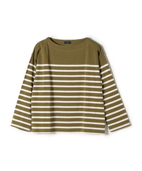 SHIPS(シップス)の「バスクボーダープルオーバー◆(Tシャツ/カットソー・レディース・ブラック/オリーブ/ピンク/ブルー・ONE SIZE)」の14枚目の写真
