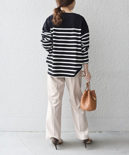 SHIPS(シップス)の「バスクボーダープルオーバー◆(Tシャツ/カットソー・レディース・ブラック/オリーブ/ピンク/ブルー・ONE SIZE)」の21枚目の写真