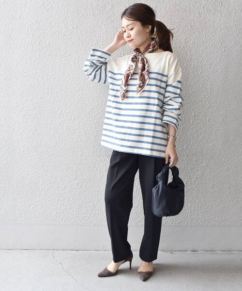 SHIPS(シップス)の「バスクボーダープルオーバー◆(Tシャツ/カットソー・レディース・ブラック/オリーブ/ピンク/ブルー・ONE SIZE)」の18枚目の写真