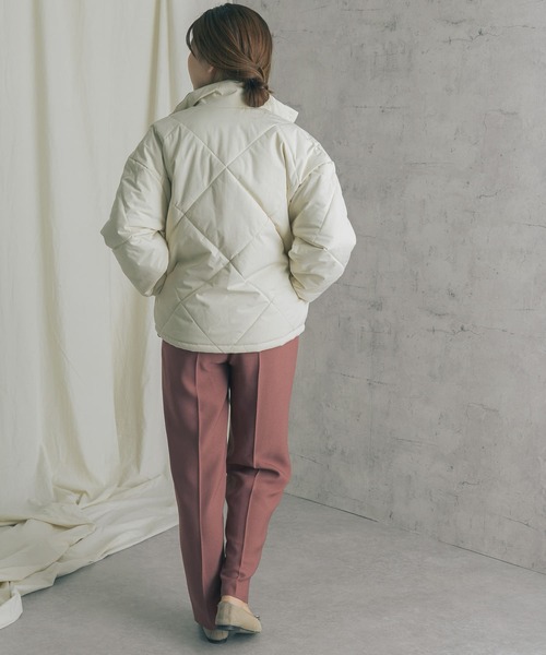 URBAN RESEARCH ROSSO（アーバンリサーチロッソ）の「『別注』CHEVRE×ROSSO　DUTCH PUFFY JACKET（ダウンジャケット/コート・レディース・グレー系その他/ブラウン/アイボリー・-）」の7枚目の写真