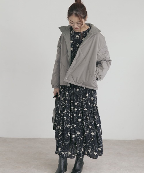 URBAN RESEARCH ROSSO（アーバンリサーチロッソ）の「『別注』CHEVRE×ROSSO　DUTCH PUFFY JACKET（ダウンジャケット/コート・レディース・グレー系その他/ブラウン/アイボリー・-）」の15枚目の写真