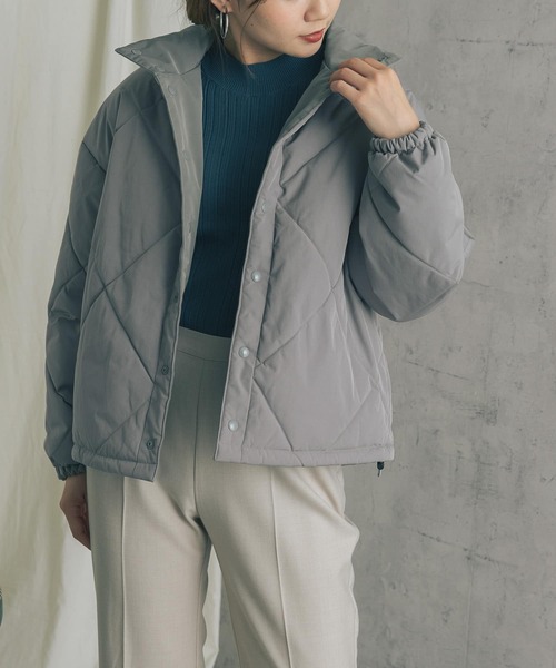 URBAN RESEARCH ROSSO（アーバンリサーチロッソ）の「『別注』CHEVRE×ROSSO　DUTCH PUFFY JACKET（ダウンジャケット/コート・レディース・グレー系その他/ブラウン/アイボリー・-）」の16枚目の写真