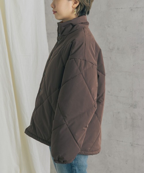 URBAN RESEARCH ROSSO（アーバンリサーチロッソ）の「『別注』CHEVRE×ROSSO　DUTCH PUFFY JACKET（ダウンジャケット/コート・レディース・グレー系その他/ブラウン/アイボリー・-）」の10枚目の写真