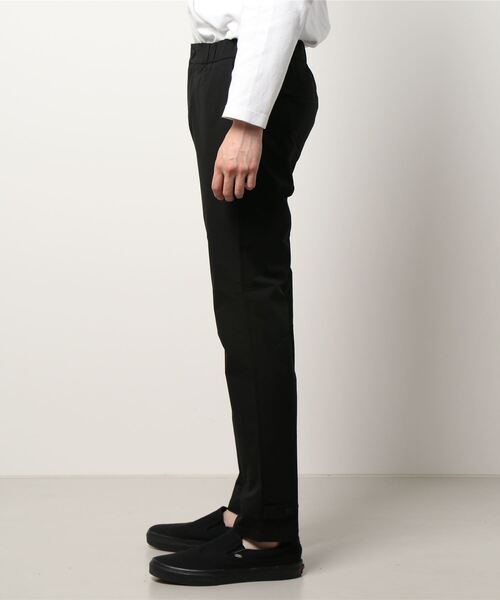 V12 スリムフィットパンツ ブラック/ホワイト ユニクロ公式 | ヒートテックスマートスリムフィットパンツ（丈