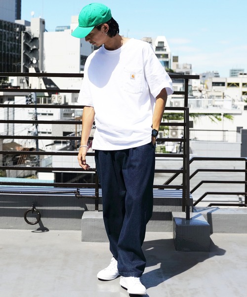 ８(eight)（エイト）の「デニム＆カツラギバルーンパンツ（デニムパンツ・メンズ・オフホワイト/ブルー/ブラック/ネイビー/ブラウン/カーキ/キナリ・SMALL/MEDIUM/X-LARGE/LARGE）」の18枚目の写真