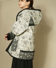 KBF | フラワープリントキルティングジャケット(その他アウター)