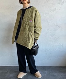 [BEN DAVIS/ベンデイビス] ノーカラーキルティングジャケット