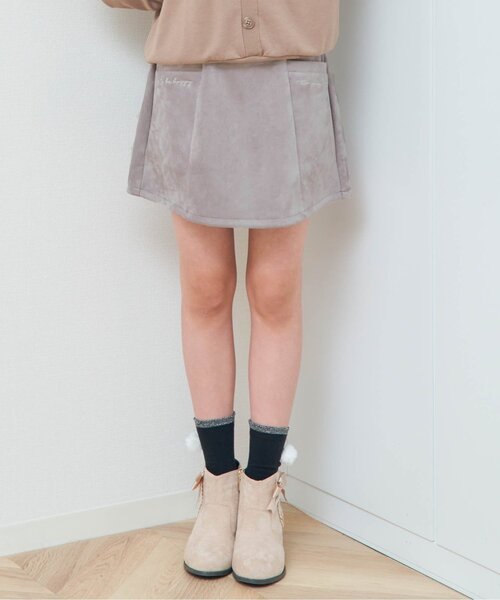 algy(アルジー)の「ベルト付きスエードスカパン(スカート・キッズ・ブラウン/グレー/ラベンダー/ミント/サックスブルー・XXX-SMALL/XX-SMALL/X-SMALL/SMALL/MEDIUM)」の2枚目の写真