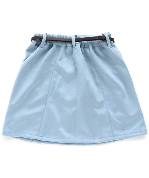 algy(アルジー)の「ベルト付きスエードスカパン(スカート・キッズ・ブラウン/グレー/ラベンダー/ミント/サックスブルー・XXX-SMALL/XX-SMALL/X-SMALL/SMALL/MEDIUM)」の15枚目の写真