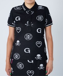 G/FORE ブラック ポロシャツ ジェントルカーブロゴ ポロシャツ [全2色] – muta Online Store