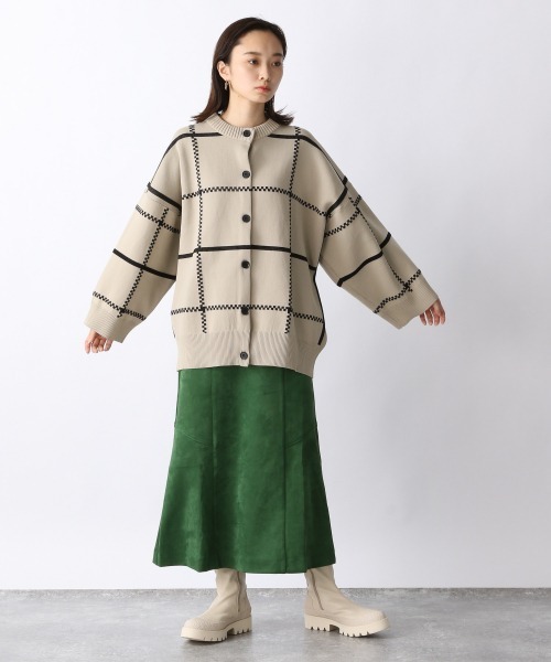 JEANASIS(ジーナシス)の「ヌバックライクマーメイドスカート/239816(スカート・レディース・ブラック/ブラウン/グリーン/オフホワイト・SMALL/MEDIUM)」の5枚目の写真