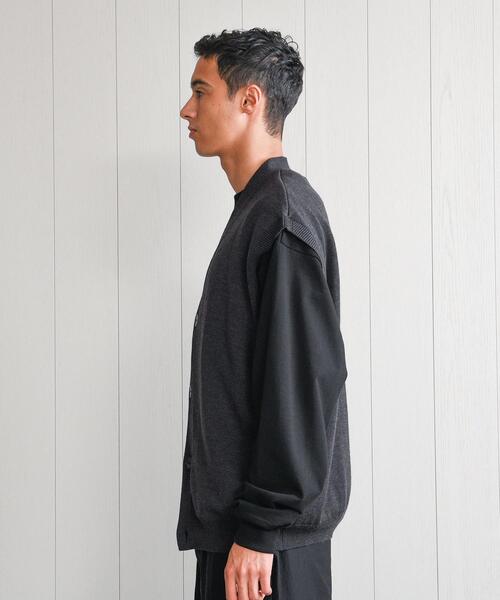 H　BEAUTY&YOUTH UNITED ARROWS（エイチビューティーアンドユースユナイテッドアローズ）の「＜H＞SOLID WOOL 9GAUGE V NECK VEST/ベスト（ベスト・メンズ・ネイビー/ダークグレー・M/S/L）」の4枚目の写真