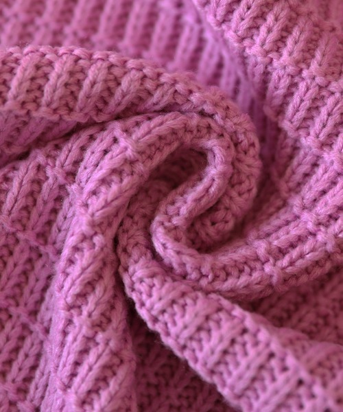 select MOCA（セレクトモカ）の「2021 AW クルーネックボーダー編みニット（ニット/セーター・レディース・ホワイト/ピンク/ブルー・FREE）」の13枚目の写真