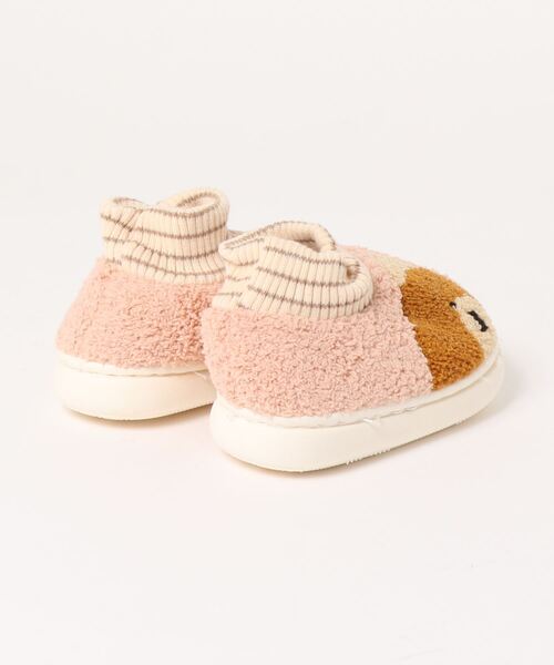 aimoha(アイモハ)の「【aimoha-KIDS-】【定番】激かわいいクマ模様ボアルームシューズ(ルームシューズ/スリッパ・キッズ・イエロー/ピンク/ブラウン/オレンジ・16/14/18/22/20/21)」の7枚目の写真