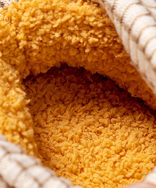 aimoha(アイモハ)の「【aimoha-KIDS-】【定番】激かわいいクマ模様ボアルームシューズ(ルームシューズ/スリッパ・キッズ・イエロー/ピンク/ブラウン/オレンジ・16/14/18/22/20/21)」の8枚目の写真