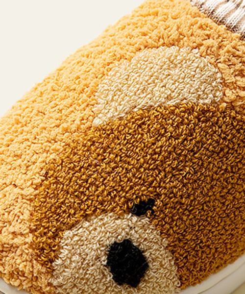 aimoha(アイモハ)の「【aimoha-KIDS-】【定番】激かわいいクマ模様ボアルームシューズ(ルームシューズ/スリッパ・キッズ・イエロー/ピンク/ブラウン/オレンジ・16/14/18/22/20/21)」の10枚目の写真