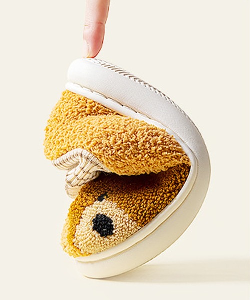 aimoha(アイモハ)の「【aimoha-KIDS-】【定番】激かわいいクマ模様ボアルームシューズ(ルームシューズ/スリッパ・キッズ・イエロー/ピンク/ブラウン/オレンジ・16/14/18/22/20/21)」の17枚目の写真