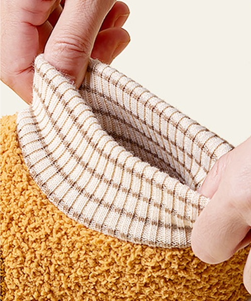 aimoha(アイモハ)の「【aimoha-KIDS-】【定番】激かわいいクマ模様ボアルームシューズ(ルームシューズ/スリッパ・キッズ・イエロー/ピンク/ブラウン/オレンジ・16/14/18/22/20/21)」の6枚目の写真