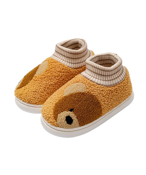 aimoha(アイモハ)の「【aimoha-KIDS-】【定番】激かわいいクマ模様ボアルームシューズ(ルームシューズ/スリッパ・キッズ・イエロー/ピンク/ブラウン/オレンジ・16/14/18/22/20/21)」の20枚目の写真