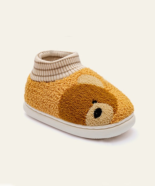 aimoha(アイモハ)の「【aimoha-KIDS-】【定番】激かわいいクマ模様ボアルームシューズ(ルームシューズ/スリッパ・キッズ・イエロー/ピンク/ブラウン/オレンジ・16/14/18/22/20/21)」の15枚目の写真