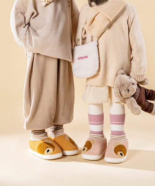 aimoha(アイモハ)の「【aimoha-KIDS-】【定番】激かわいいクマ模様ボアルームシューズ(ルームシューズ/スリッパ・キッズ・イエロー/ピンク/ブラウン/オレンジ・16/14/18/22/20/21)」の18枚目の写真