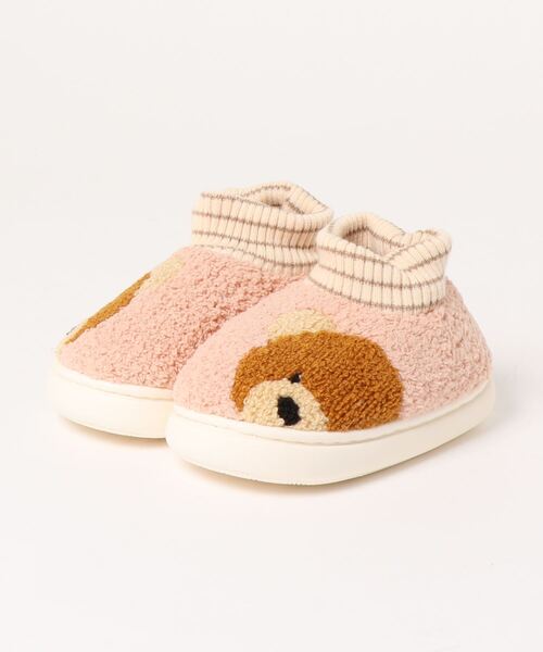 aimoha(アイモハ)の「【aimoha-KIDS-】【定番】激かわいいクマ模様ボアルームシューズ(ルームシューズ/スリッパ・キッズ・イエロー/ピンク/ブラウン/オレンジ・16/14/18/22/20/21)」の13枚目の写真