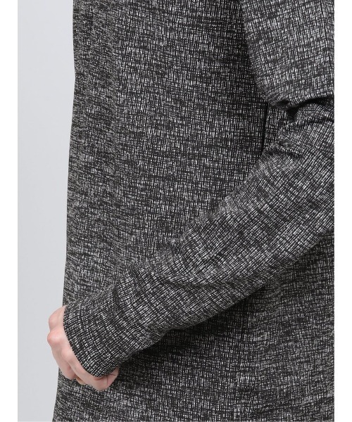 semantic design（セマンティックデザイン）の「セマンティックデザイン/semantic design ハイストレッチ ジャガードVネック長袖Tシャツ（Tシャツ/カットソー・メンズ・ホワイト/ホワイト×ブラック・MEDIUM/LARGE/X-LARGE/S）」の9枚目の写真