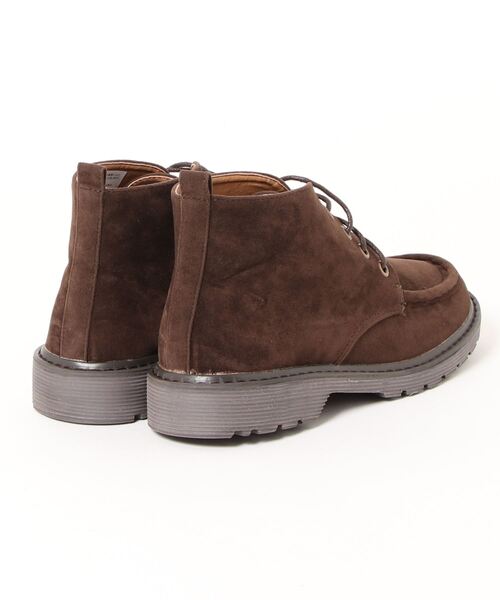 Samansa Mos2（サマンサ モスモス）の「エコスエードモカブーツ（ブーツ・レディース・ベージュ/ブラウン・LARGE/MEDIUM）」の3枚目の写真