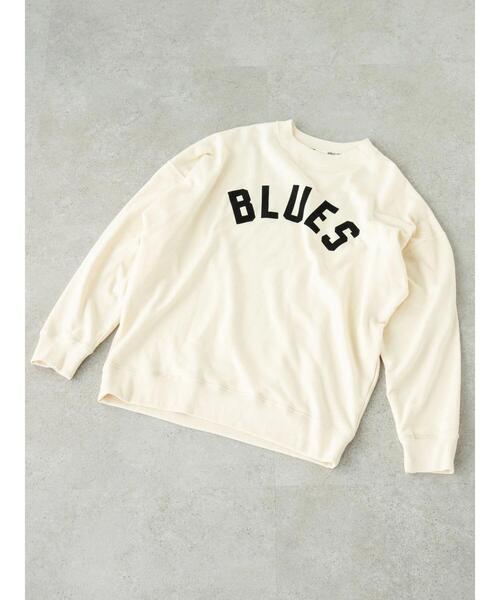 SEVENDAYS=SUNDAY（セブンデイズサンデイ）の「フロッキープリント裏毛スウェットA　＊（スウェット・レディース・杢グレー/ネイビー/アイボリー・M/L/S）」の7枚目の写真