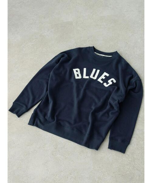 SEVENDAYS=SUNDAY（セブンデイズサンデイ）の「フロッキープリント裏毛スウェットA　＊（スウェット・レディース・杢グレー/ネイビー/アイボリー・M/L/S）」の13枚目の写真