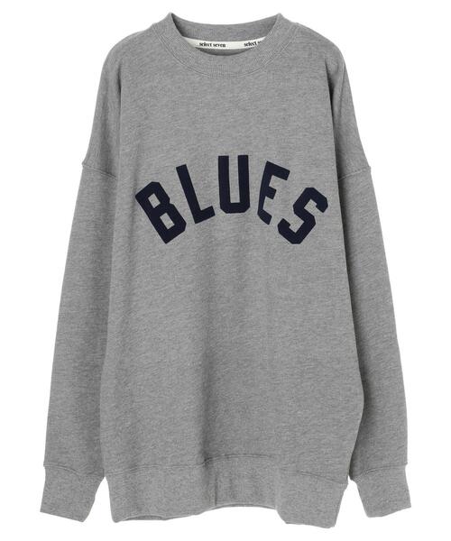 SEVENDAYS=SUNDAY（セブンデイズサンデイ）の「フロッキープリント裏毛スウェットA　＊（スウェット・レディース・杢グレー/ネイビー/アイボリー・M/L/S）」の19枚目の写真