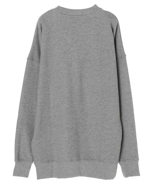 SEVENDAYS=SUNDAY（セブンデイズサンデイ）の「フロッキープリント裏毛スウェットA　＊（スウェット・レディース・杢グレー/ネイビー/アイボリー・M/L/S）」の20枚目の写真