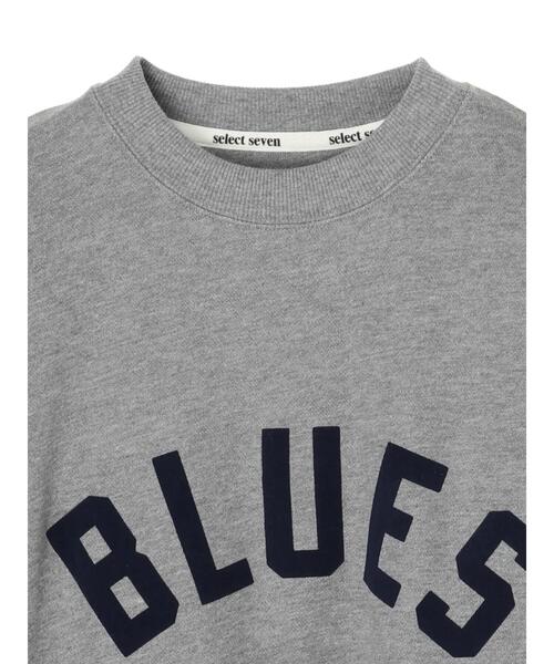 SEVENDAYS=SUNDAY（セブンデイズサンデイ）の「フロッキープリント裏毛スウェットA　＊（スウェット・レディース・杢グレー/ネイビー/アイボリー・M/L/S）」の21枚目の写真