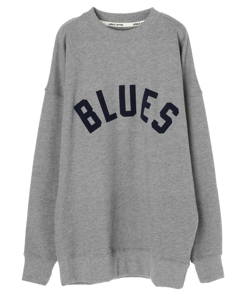 SEVENDAYS=SUNDAY（セブンデイズサンデイ）の「フロッキープリント裏毛スウェットA　＊（スウェット・レディース・杢グレー/ネイビー/アイボリー・M/L/S）」の10枚目の写真