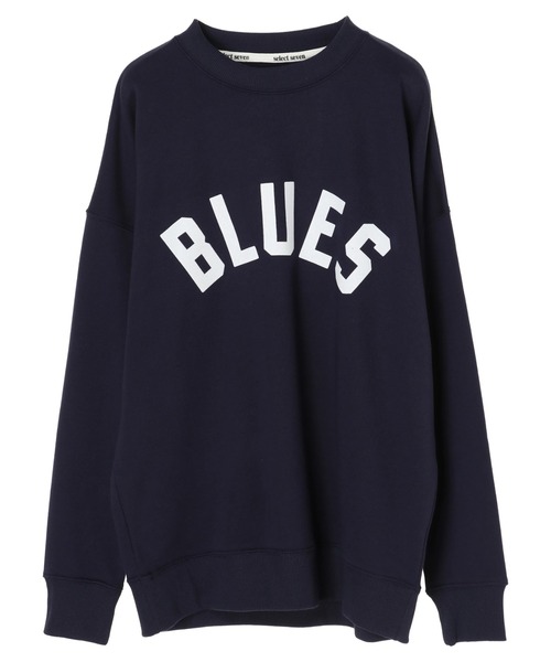 SEVENDAYS=SUNDAY（セブンデイズサンデイ）の「フロッキープリント裏毛スウェットA　＊（スウェット・レディース・杢グレー/ネイビー/アイボリー・M/L/S）」の11枚目の写真