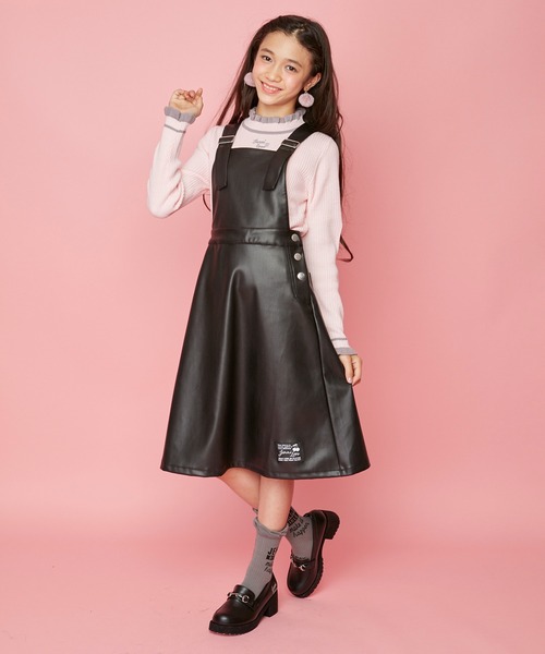 JENNI love（ジェニィラブ）の「ウォッシャブルネックフリルニット（ニット/セーター・キッズ・ピンク/グレー/ブラック・130cm/140cm/150cm/160cm）」の16枚目の写真