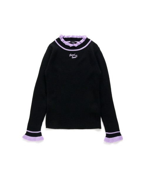 JENNI love（ジェニィラブ）の「ウォッシャブルネックフリルニット（ニット/セーター・キッズ・ピンク/グレー/ブラック・130cm/140cm/150cm/160cm）」の14枚目の写真