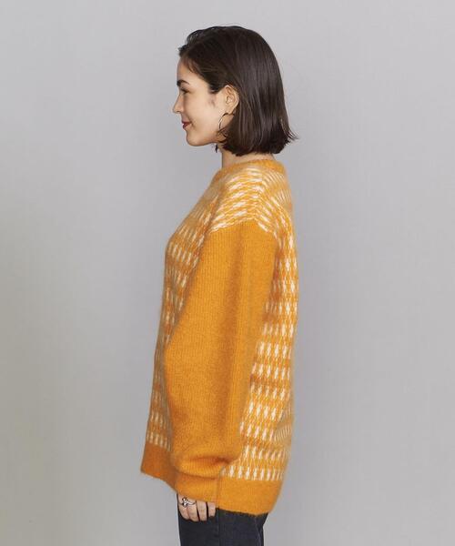 SUPP. no one else （サップノーワンエルス）の「＜SUPP.NO ONE ELSE＞モヘヤミックスニット プルオーバー◆（ニット/セーター・レディース・イエロー・FREE）」の8枚目の写真