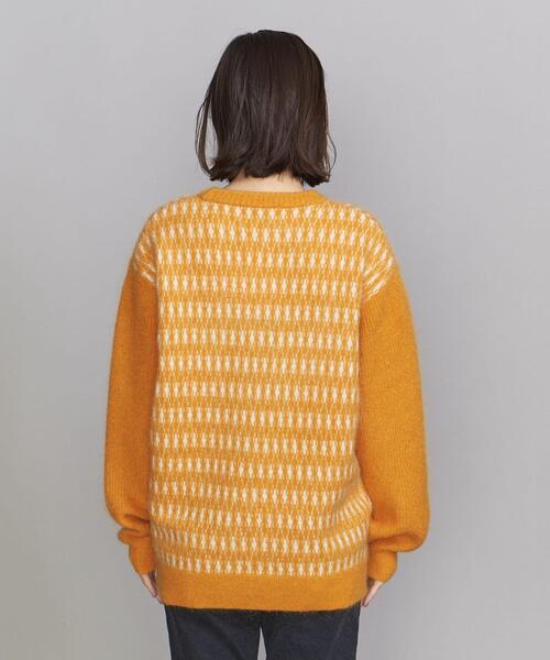 SUPP. no one else （サップノーワンエルス）の「＜SUPP.NO ONE ELSE＞モヘヤミックスニット プルオーバー◆（ニット/セーター・レディース・イエロー・FREE）」の4枚目の写真