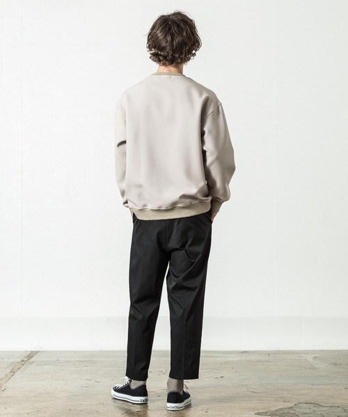 SLICK（スリック）の「ツムギートダブルクロスプルオーバー（Tシャツ/カットソー・メンズ・チャコールグレー/ブラック/グレイッシュベージュ・1/2/3）」の10枚目の写真